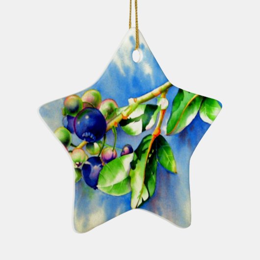 Blauwbes Keramisch Ornament (Rechts)