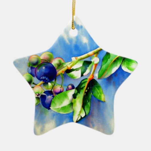 Blauwbes Keramisch Ornament (Voorkant)