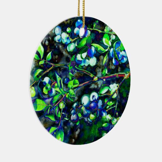 Blauwbes Keramisch Ornament (Rechts)