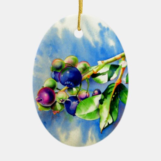 Blauwbes Keramisch Ornament (Voorkant)