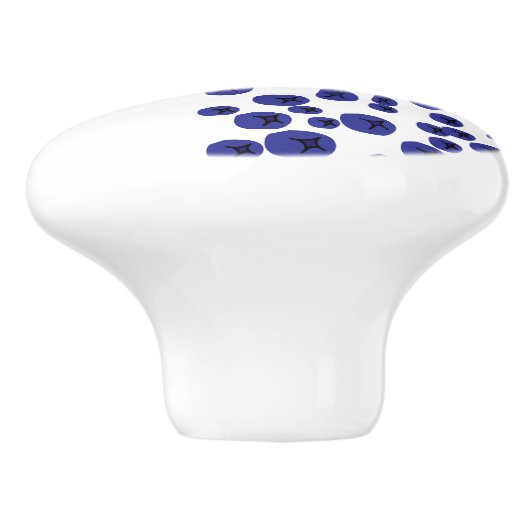 Blauwbes Keramische Knop (Zijkant)