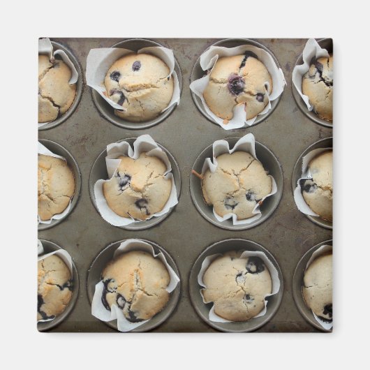 Blauwbes Keukenkei van de Muffin Magneet (Voorkant)