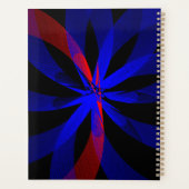 Blauwbes Kleur Centrum Geometrische Spiraal Planne Planner (Achterkant)