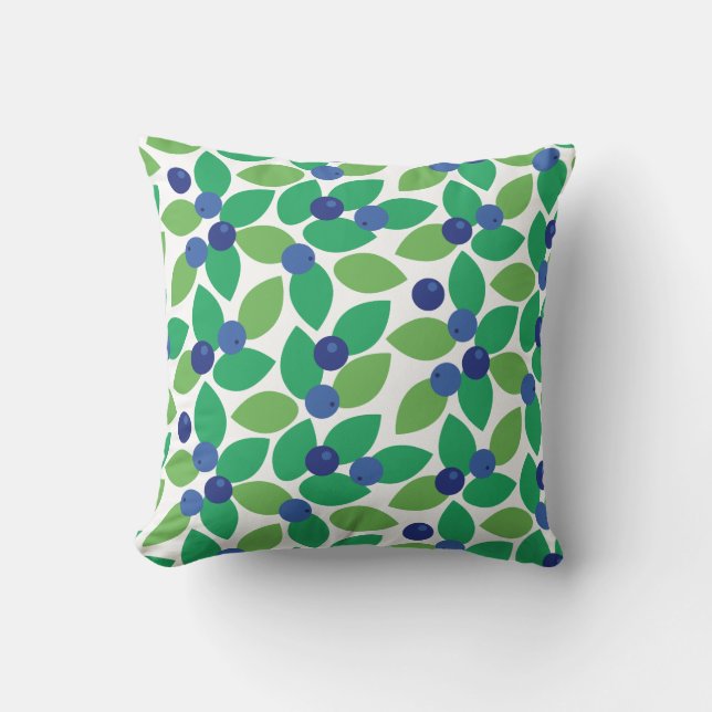 Blauwbes. Kussen (Voorkant)