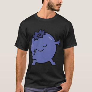Blauwbes met blauwe bosbessen t-shirt