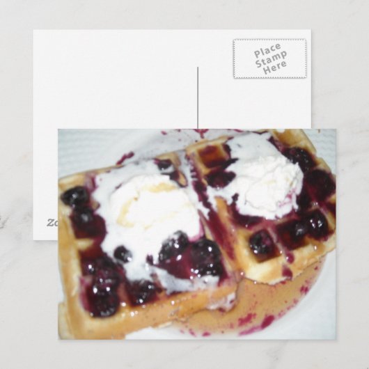 Blauwbes met gehakt Briefkaart van Cream (Voorkant / Achterkant)