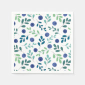 Blauwbes met groen lederen patroon servet (Voorkant)