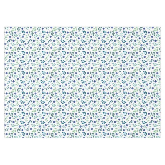 Blauwbes met groen lederen patroon tafelkleed (Voorkant (Horizontaal))