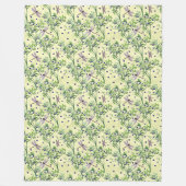 Blauwbes met libellen fleece deken (Voorkant)