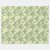 Blauwbes met libellen fleece deken (Voorkant (Horizontaal))