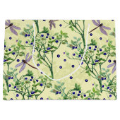 Blauwbes met libellen groot cadeauzakje (Voorkant)