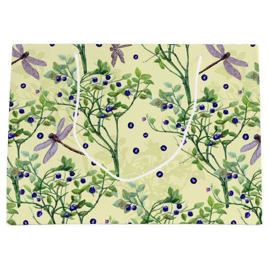 Blauwbes met libellen groot cadeauzakje (Voorkant)