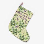 Blauwbes met libellen kleine kerstsok (Voorkant (Hangend))