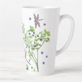 Blauwbes met libellen latte mok (Rechts)