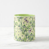 Blauwbes met libellen mok (Midden)