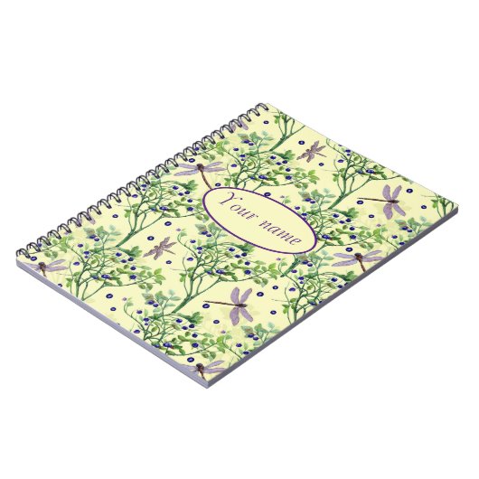 Blauwbes met libellen notitieboek (Linkerzijde)