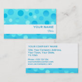 Blauwbes - model voor witte streep visitekaartje (Voorkant / Achterkant)