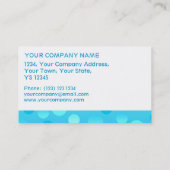 Blauwbes - model voor witte streep visitekaartje (Achterkant)