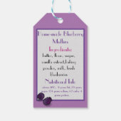 Blauwbes Muffin Bloop Cat Aangepaste bakkerij Cadeaulabel (Achterkant)