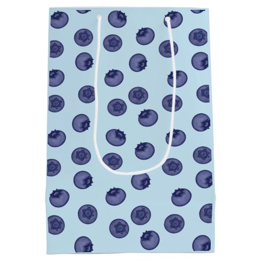 Blauwbes natuurlijk. Ripe smakelijke blauwe bessen Medium Cadeauzakje (Achterkant)