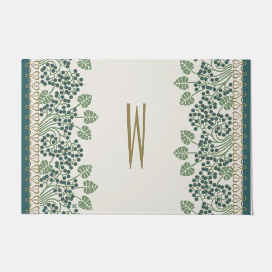 Blauwbes nieuwe kunst deuropmaten deurmat (Voorkant)