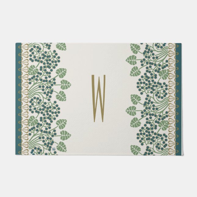 Blauwbes nieuwe kunst deuropmaten deurmat (Voorkant)