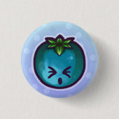 Blauwbes>o< Ronde Button 3,2 Cm (Voorkant)