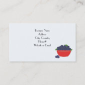 Blauwbes-ontwerp Visitekaartje (Achterkant)