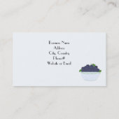 Blauwbes-ontwerp Visitekaartje (Achterkant)