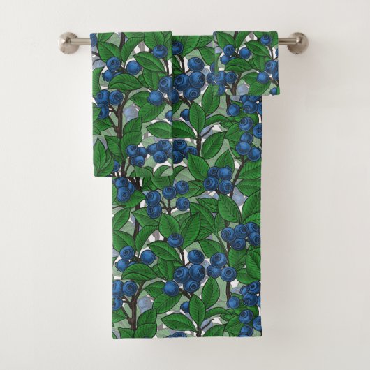 Blauwbes op wit bad handdoek (Insitu)