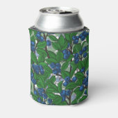 Blauwbes op wit blikjeskoeler (Blikje Achterkant)