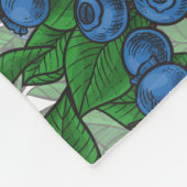 Blauwbes op wit fleece deken (Hoek)