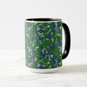 Blauwbes op wit mok (Voorkant rechts)