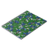 Blauwbes op wit notitieboek (Linkerzijde)