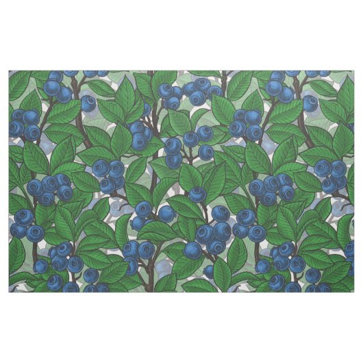 Blauwbes op wit stof (Fat Quarter)