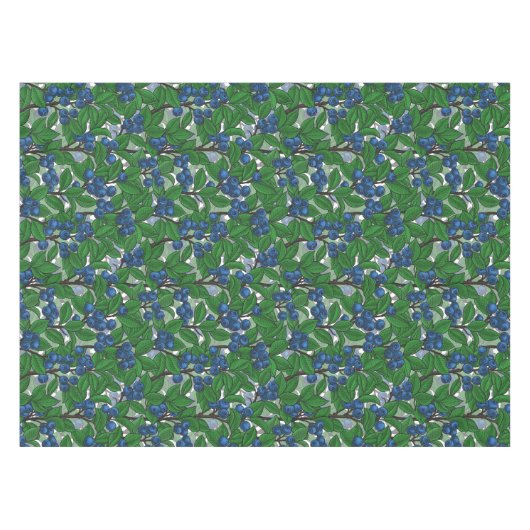 Blauwbes op wit tafelkleed (Voorkant (Horizontaal))