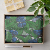 Blauwbes op wit tissuepapier (Geschenk)