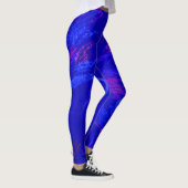 Blauwbes Paarse wervelkolom Leggings (Rechts)