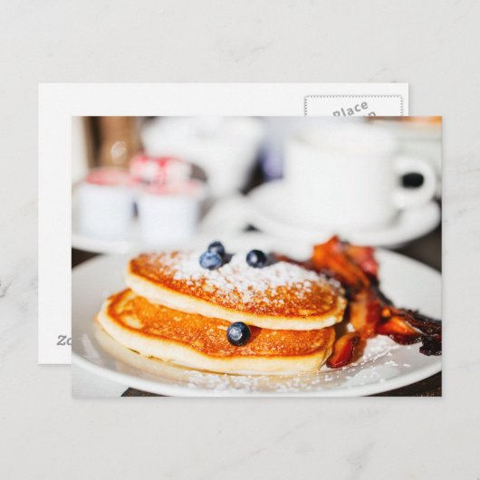 Blauwbes pannenkoeken briefkaart (Voorkant / Achterkant)