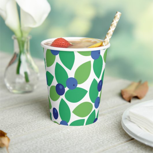 Blauwbes. Papieren Bekers (Insitu)