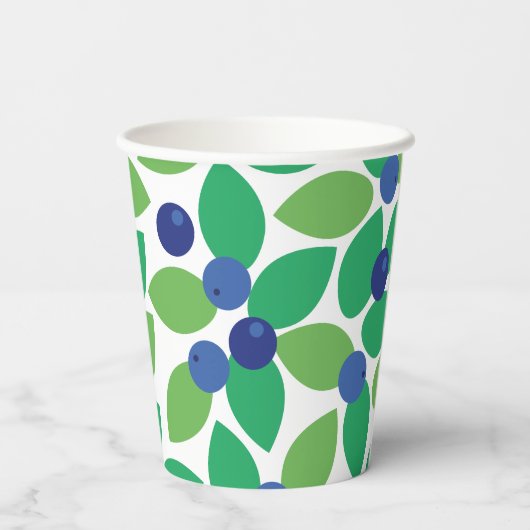 Blauwbes. Papieren Bekers (Achterkant)