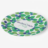 Blauwbes. Papieren Bordje (Gekanteld)