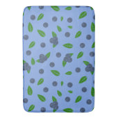 Blauwbes patroon Bath Mat (Voorkant Verticaal)