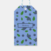 Blauwbes patroon CadeauLabel (Voorkant)