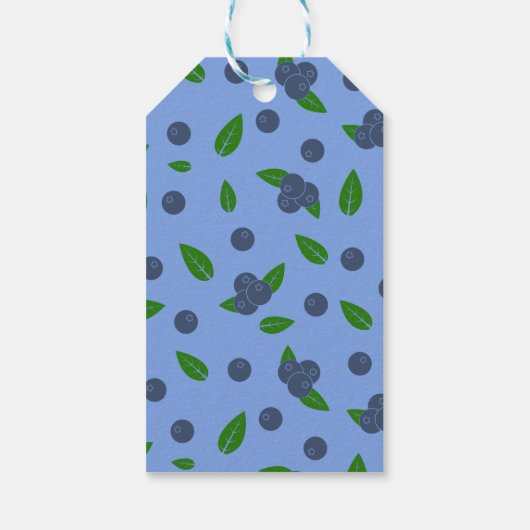 Blauwbes patroon CadeauLabel (Achterkant)