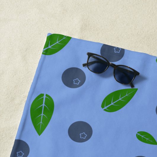 Blauwbes patroon handdoeken (In situ)