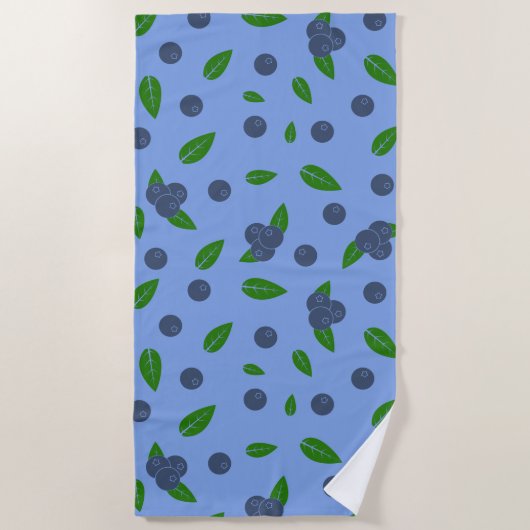 Blauwbes patroon handdoeken (Voorkant)