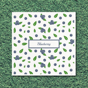 Blauwbes-patroon Napkins Servet