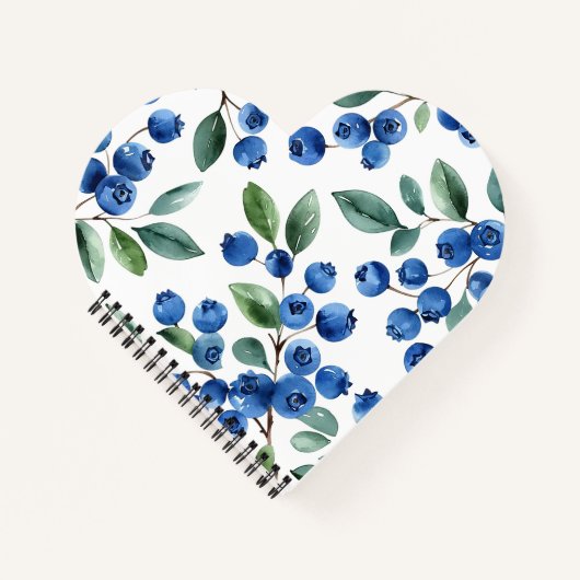 Blauwbes patroon notitieboek (Voorkant)