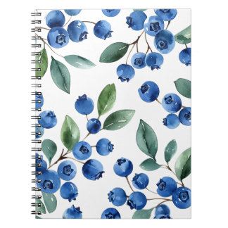 Blauwbes patroon notitieboek